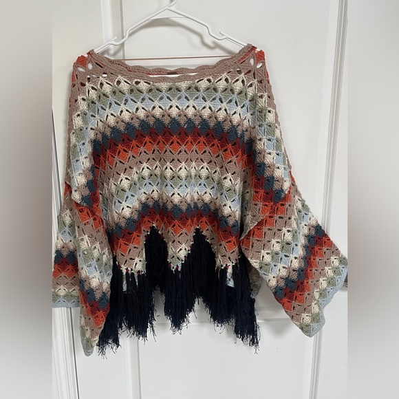 Freepeople Poncho Style Sweater - Picture 3 of 5